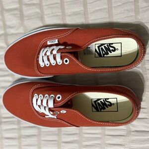 Vans Red/ Orange Canvas Sneakers